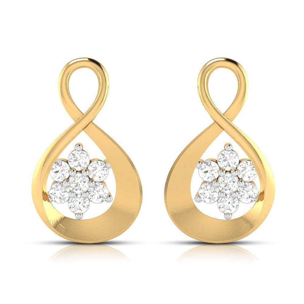 Latest earrings design Santayana Lab Grown Diamond Earrings Fiona Diamonds