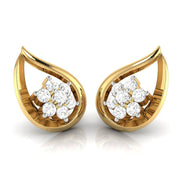 Party wear earrings design Vine Lab Grown Diamond Earrings Fiona Diamonds