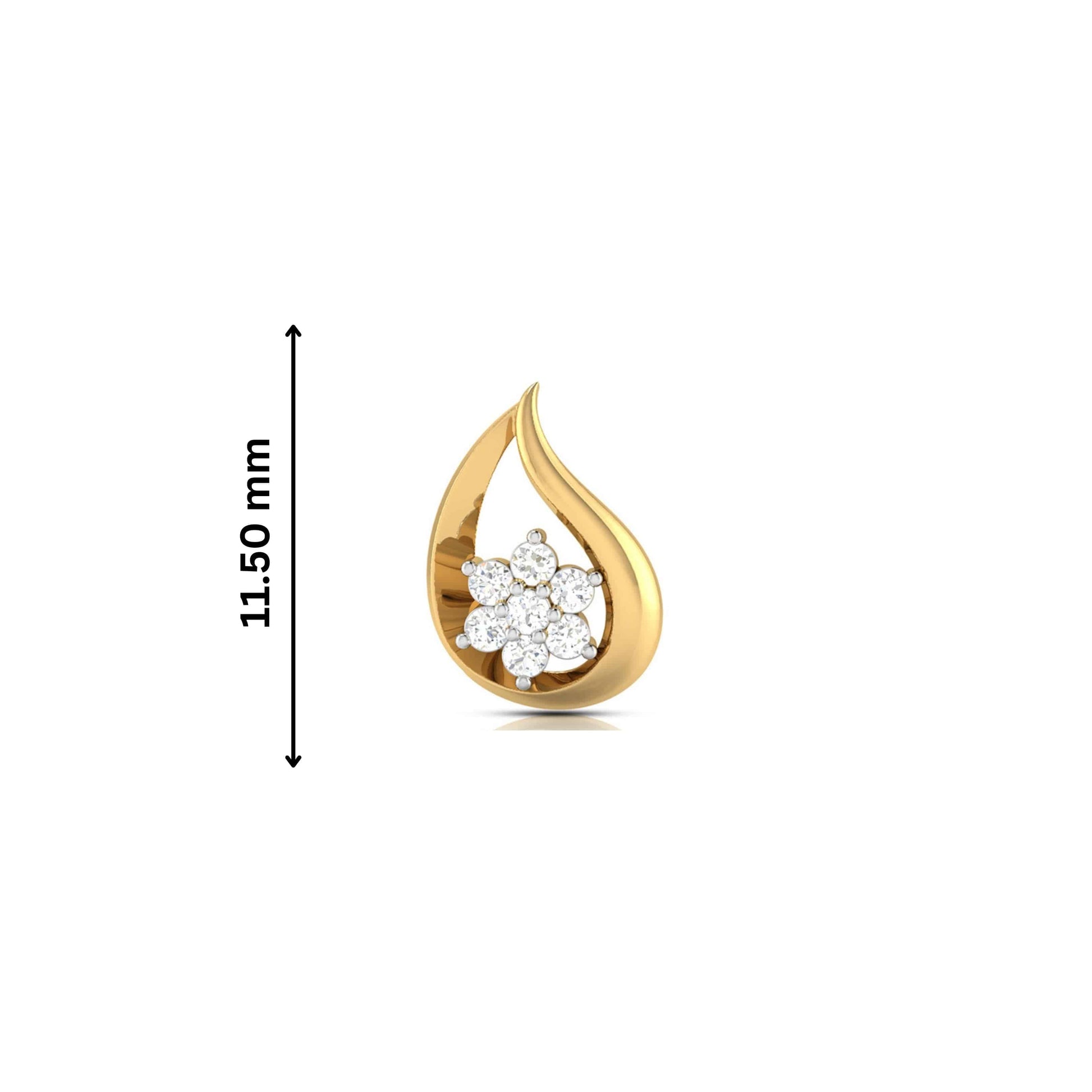 Party wear earrings design Vine Lab Grown Diamond Earrings Fiona Diamonds