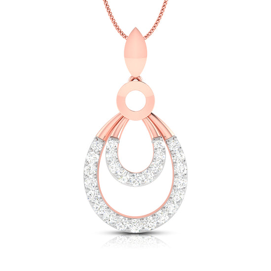 Load image into Gallery viewer, Ovate lab grown diamond pendant design for women Fiona Diamonds
