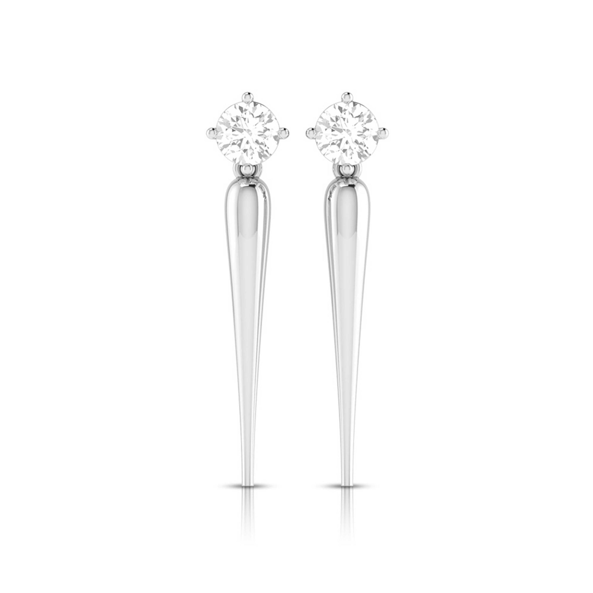 Party wear earrings design Gemocracy Lab Grown Diamond Earrings Fiona Diamonds