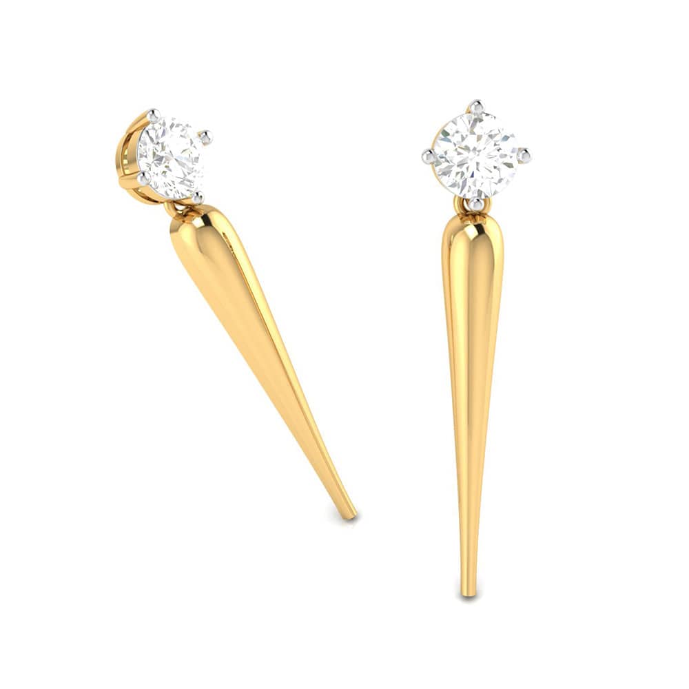 Party wear earrings design Gemocracy Lab Grown Diamond Earrings Fiona Diamonds