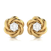 Earrings flower design Bowling Lab Grown Diamond Earrings Fiona Diamonds