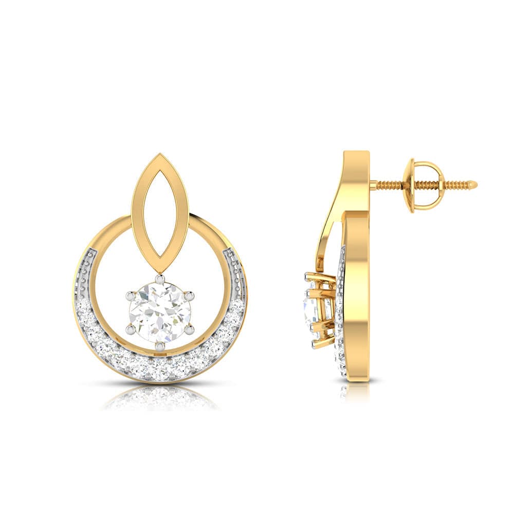 Daily wear earrings design Kendra Lab Grown Diamond Earrings Fiona Diamonds