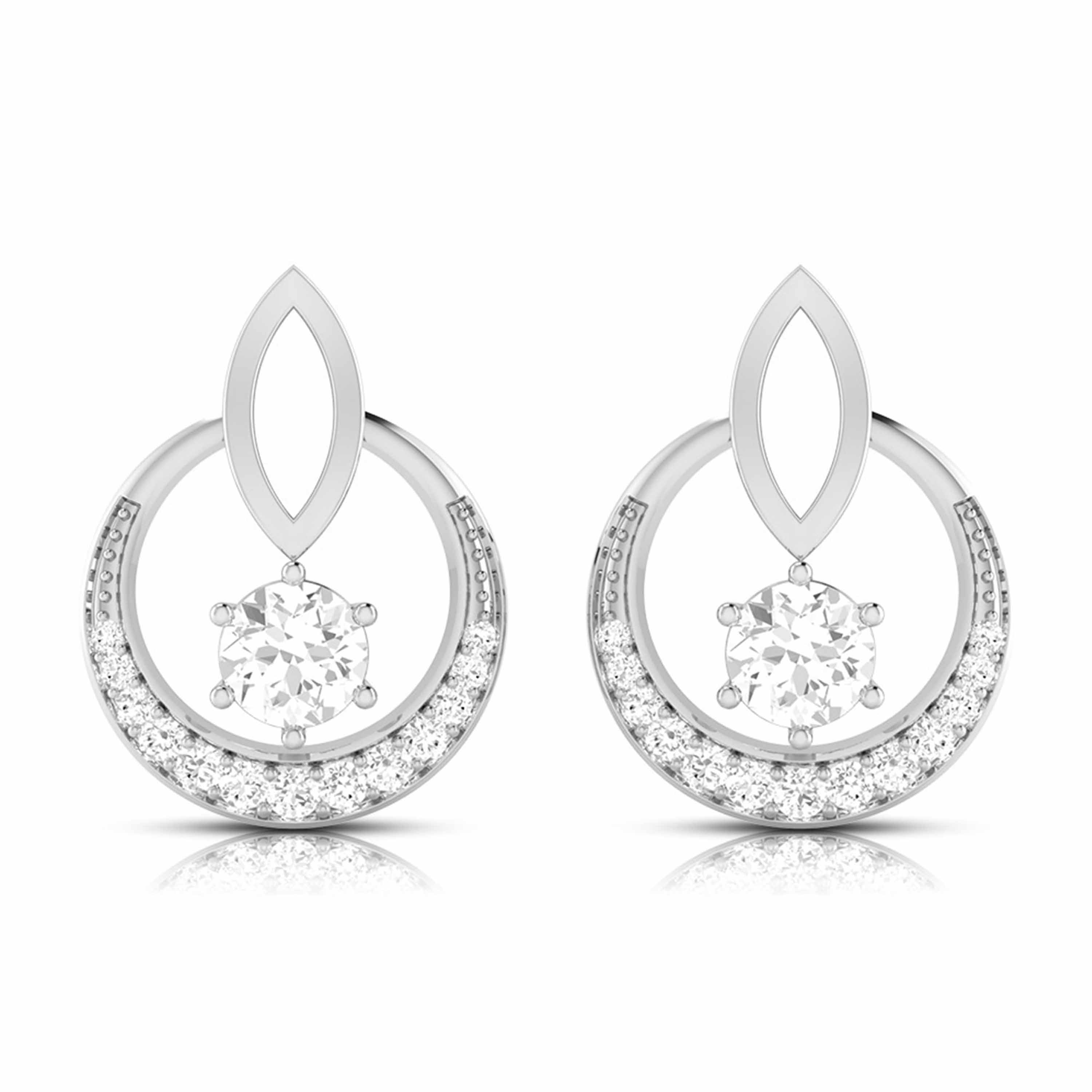 Daily wear earrings design Kendra Lab Grown Diamond Earrings Fiona Diamonds