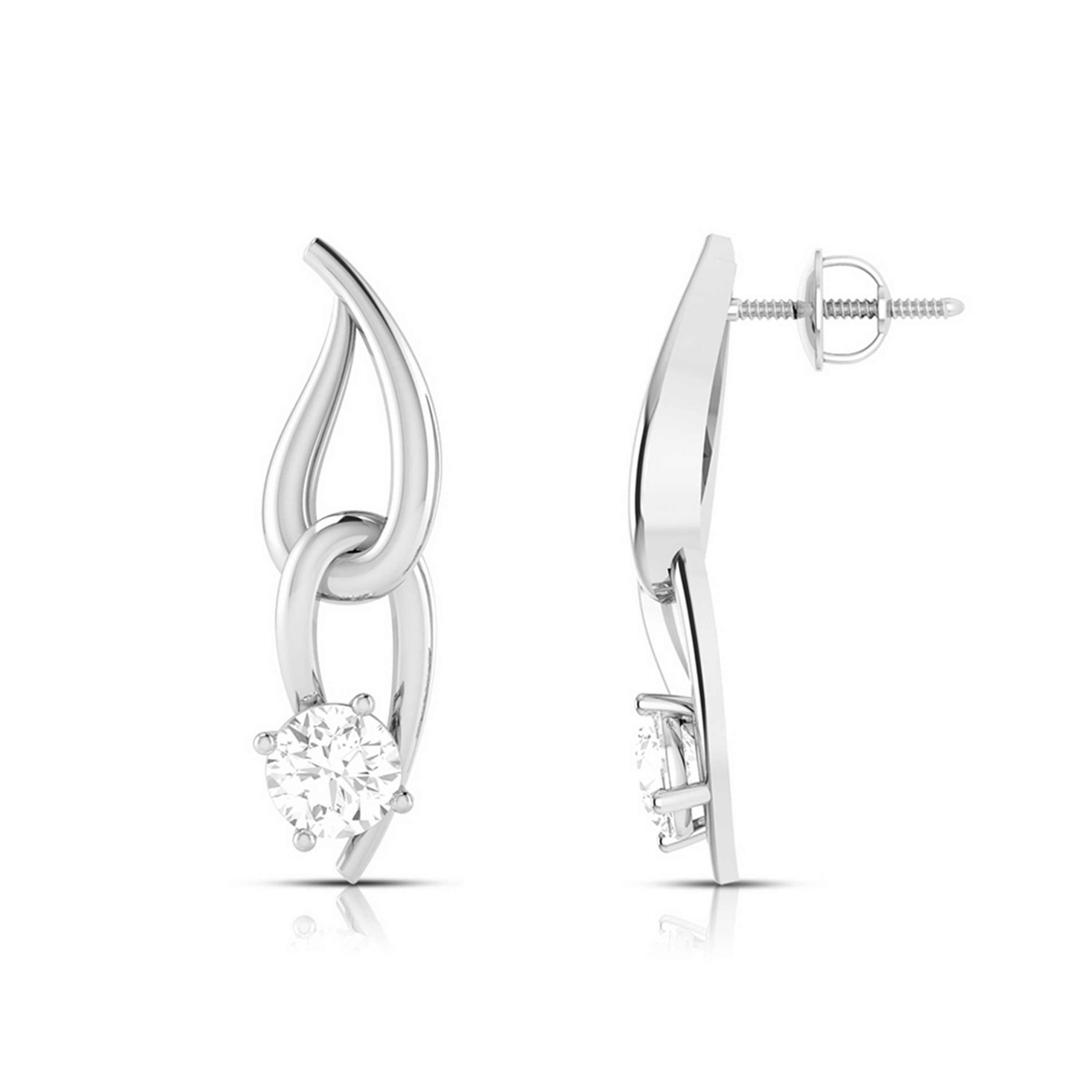 Fancy earrings design Reclaim Lab Grown Diamond Earrings Fiona Diamonds