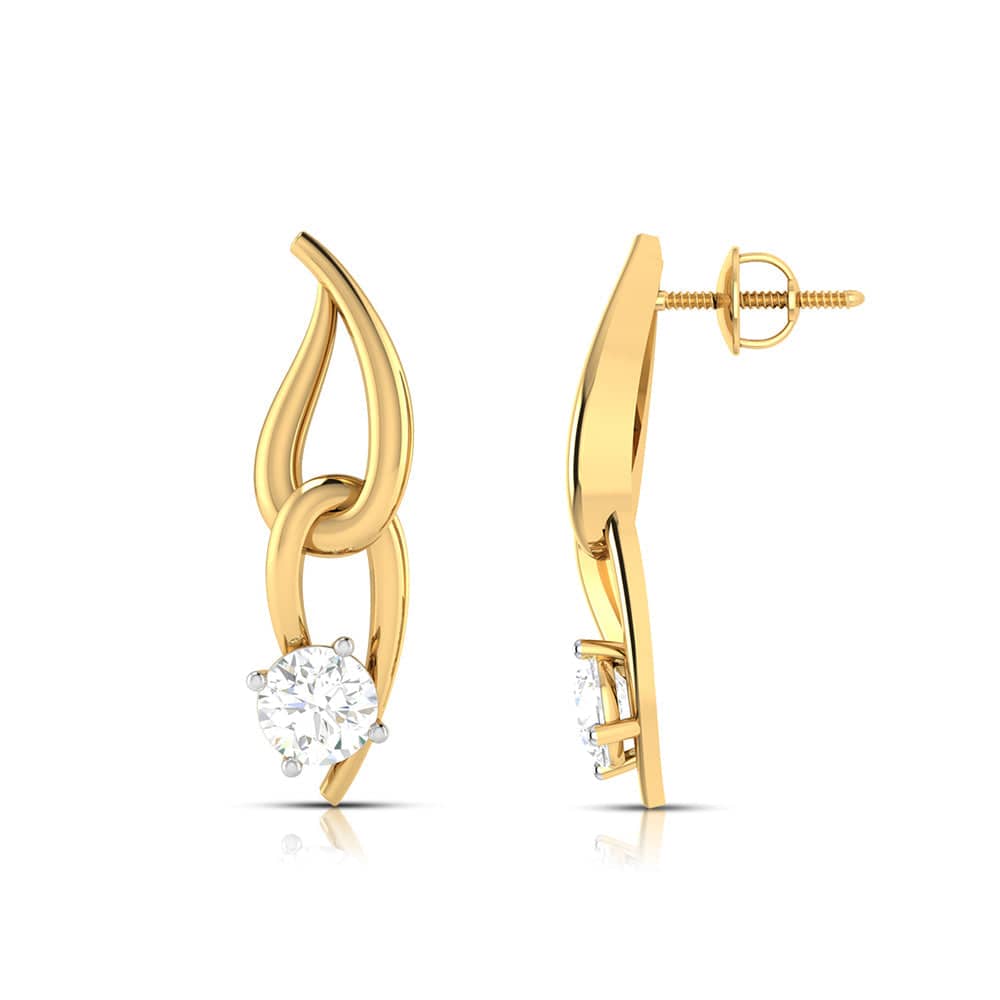 Fancy earrings design Reclaim Lab Grown Diamond Earrings Fiona Diamonds