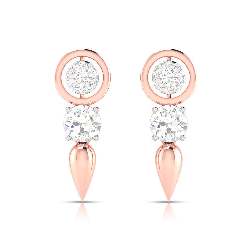 Party wear earrings design Climbers Lab Grown Diamond Earrings Fiona Diamonds