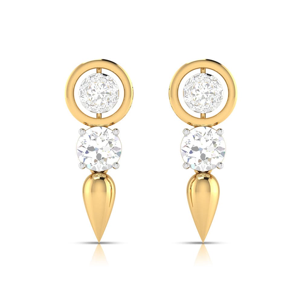 Party wear earrings design Climbers Lab Grown Diamond Earrings Fiona Diamonds