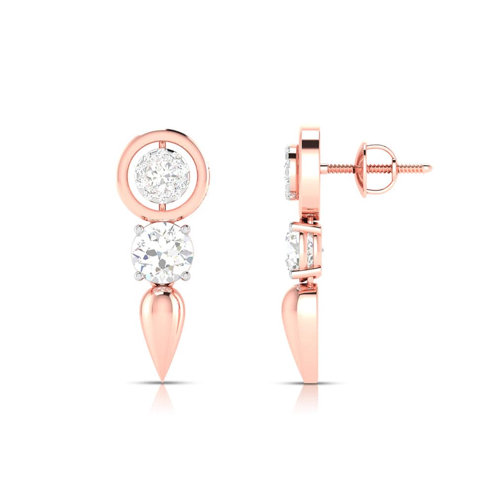 Party wear earrings design Climbers Lab Grown Diamond Earrings Fiona Diamonds