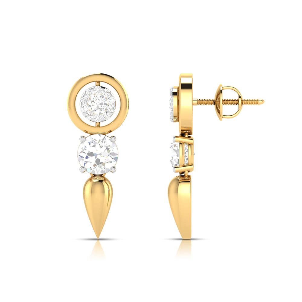 Party wear earrings design Climbers Lab Grown Diamond Earrings Fiona Diamonds