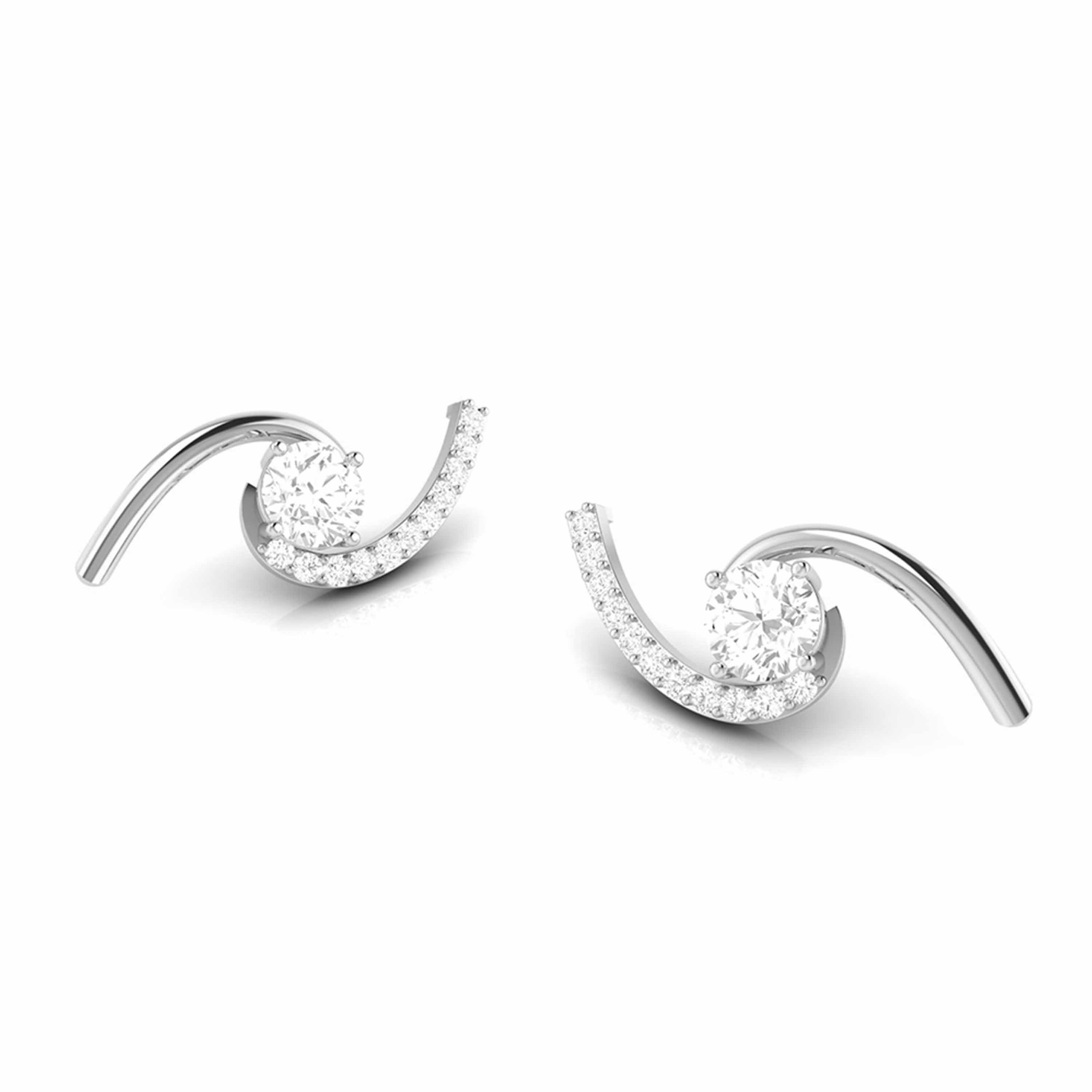 Small earrings design Helzberg Lab Grown Diamond Earrings Fiona Diamonds