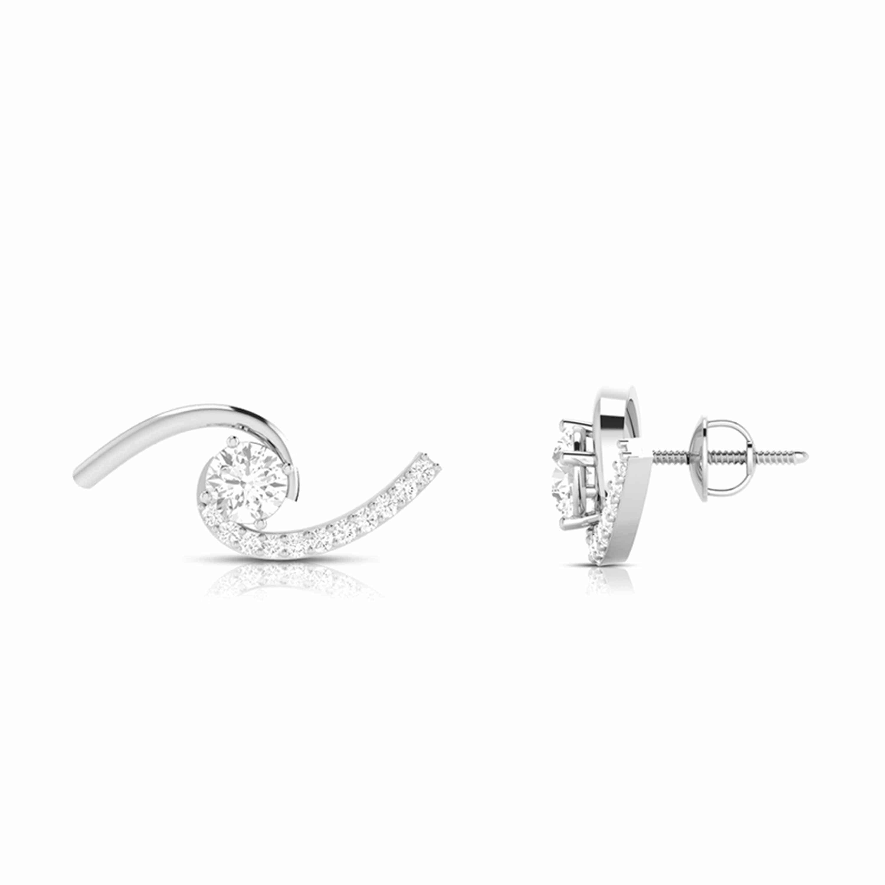 Small earrings design Helzberg Lab Grown Diamond Earrings Fiona Diamonds