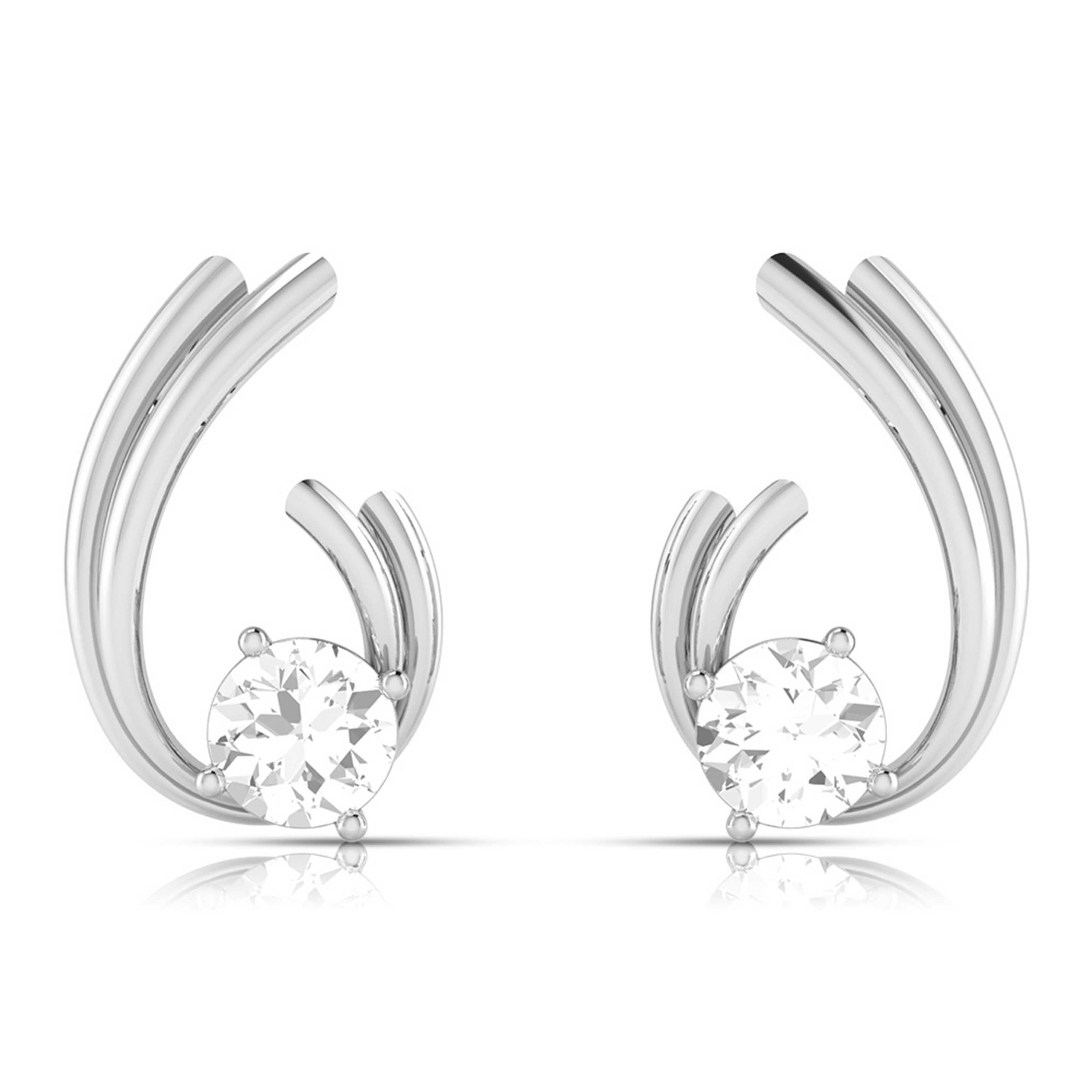 Party wear earrings design Shepherd Lab Grown Diamond Earrings Fiona Diamonds