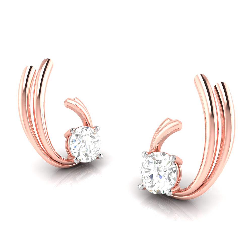 Party wear earrings design Shepherd Lab Grown Diamond Earrings Fiona Diamonds