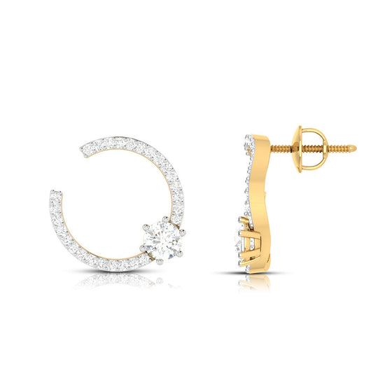 Latest earrings design Overawe Lab Grown Diamond Earrings Fiona Diamonds