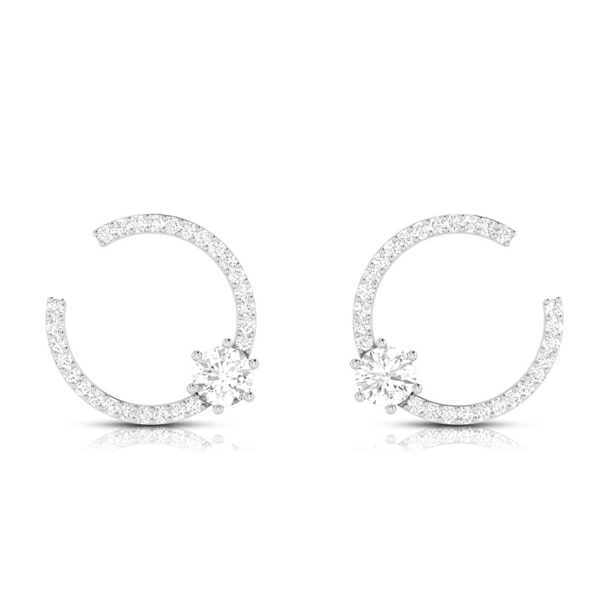 Latest earrings design Overawe Lab Grown Diamond Earrings Fiona Diamonds