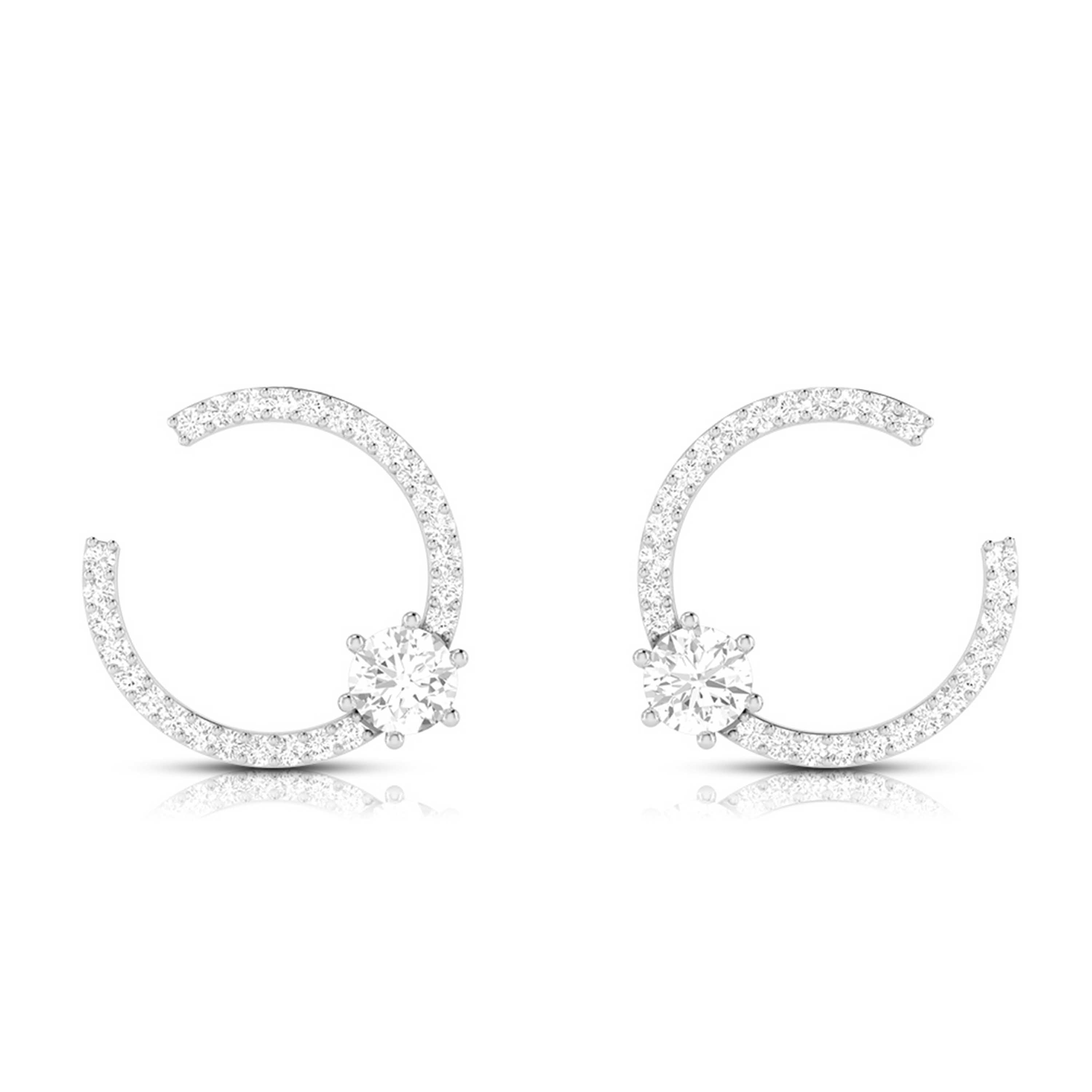 Latest earrings design Overawe Lab Grown Diamond Earrings Fiona Diamonds