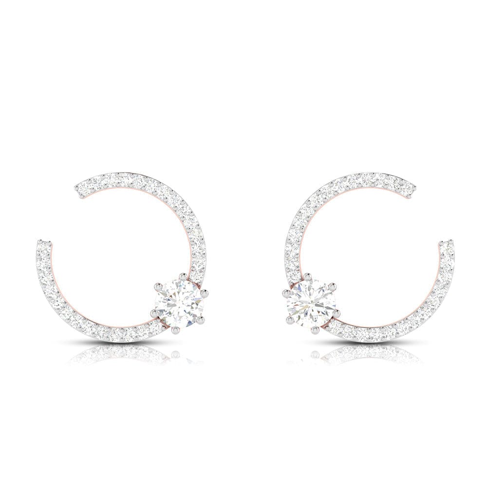 Latest earrings design Overawe Lab Grown Diamond Earrings Fiona Diamonds