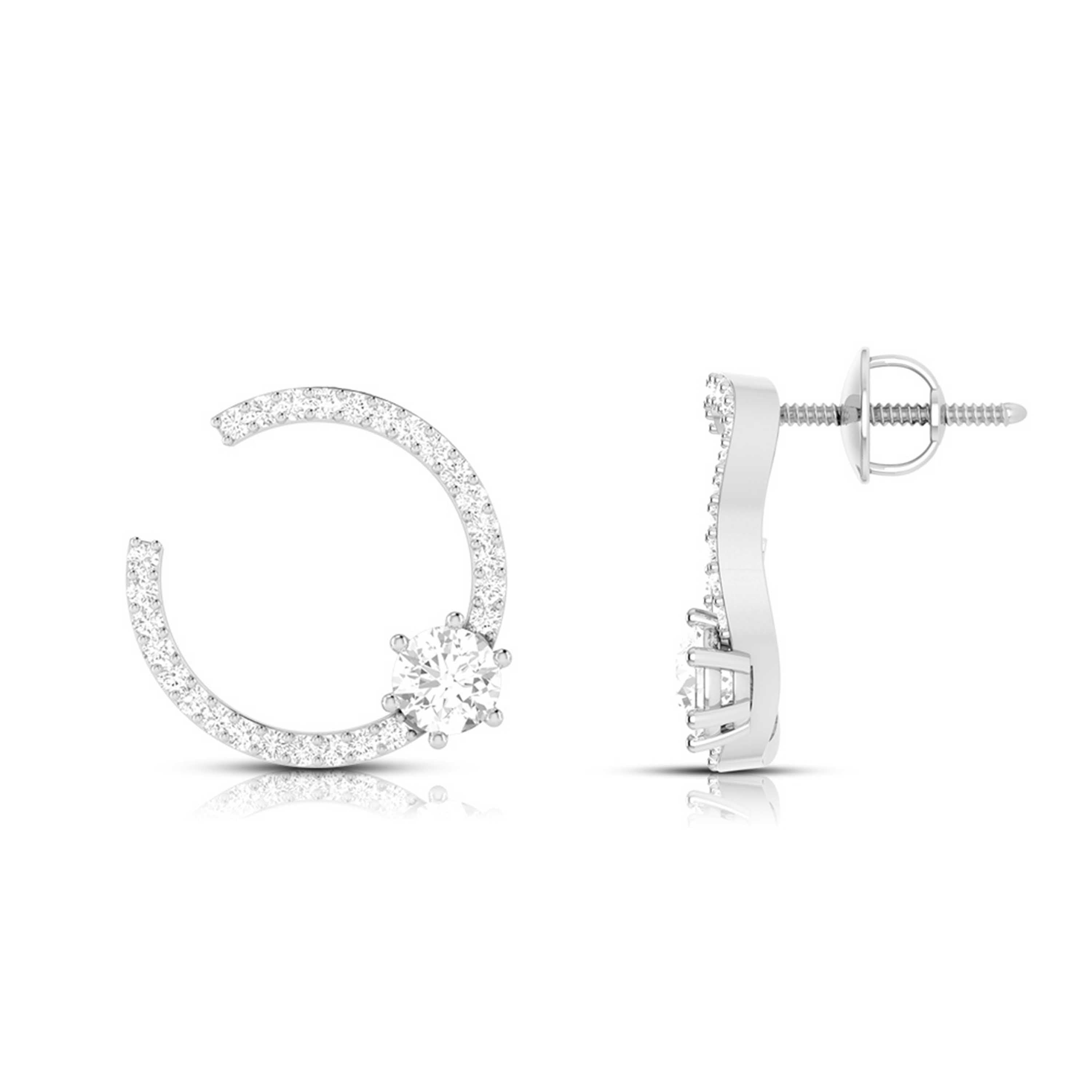Latest earrings design Overawe Lab Grown Diamond Earrings Fiona Diamonds