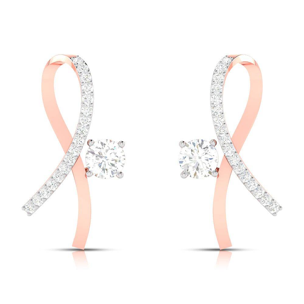 Party wear earrings design Delores Lab Grown Diamond Earrings Fiona Diamonds