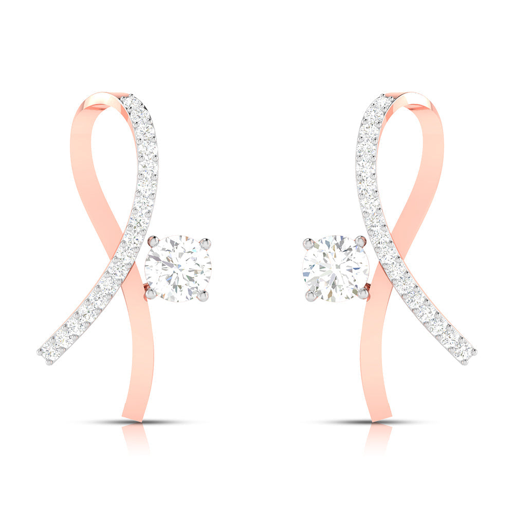 Load image into Gallery viewer, Party wear earrings design Delores Lab Grown Diamond Earrings Fiona Diamonds
