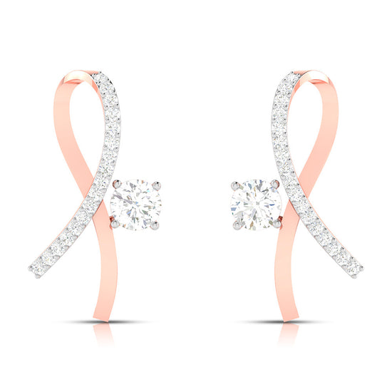 Load image into Gallery viewer, Party wear earrings design Delores Lab Grown Diamond Earrings Fiona Diamonds
