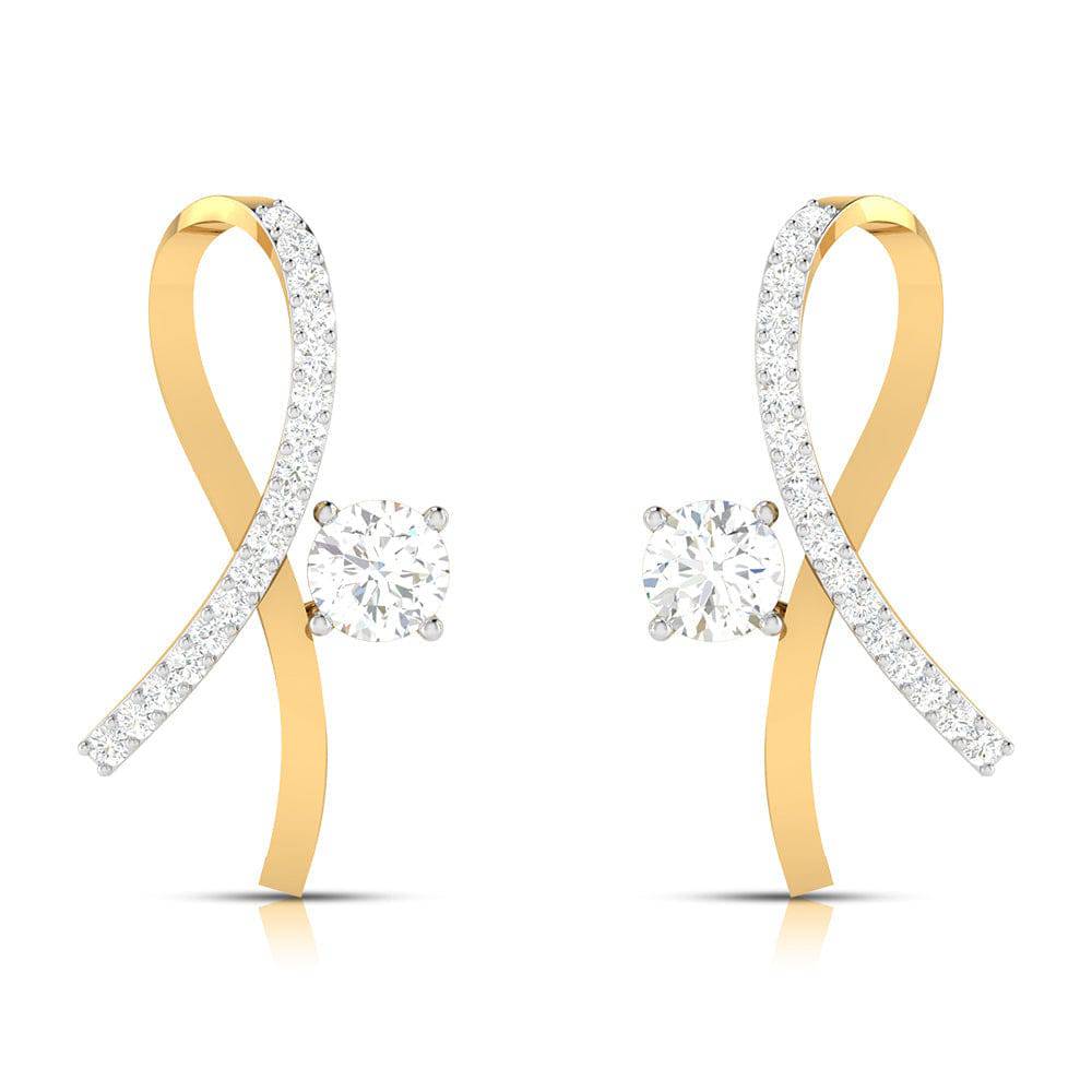 Party wear earrings design Delores Lab Grown Diamond Earrings Fiona Diamonds