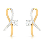 Party wear earrings design Delores Lab Grown Diamond Earrings Fiona Diamonds