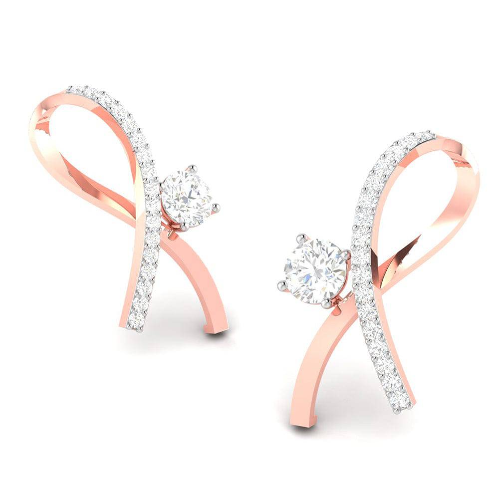 Party wear earrings design Delores Lab Grown Diamond Earrings Fiona Diamonds