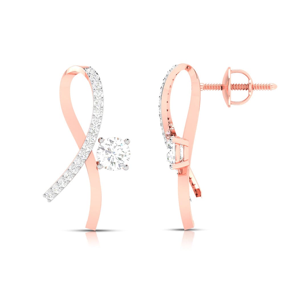 Party wear earrings design Delores Lab Grown Diamond Earrings Fiona Diamonds