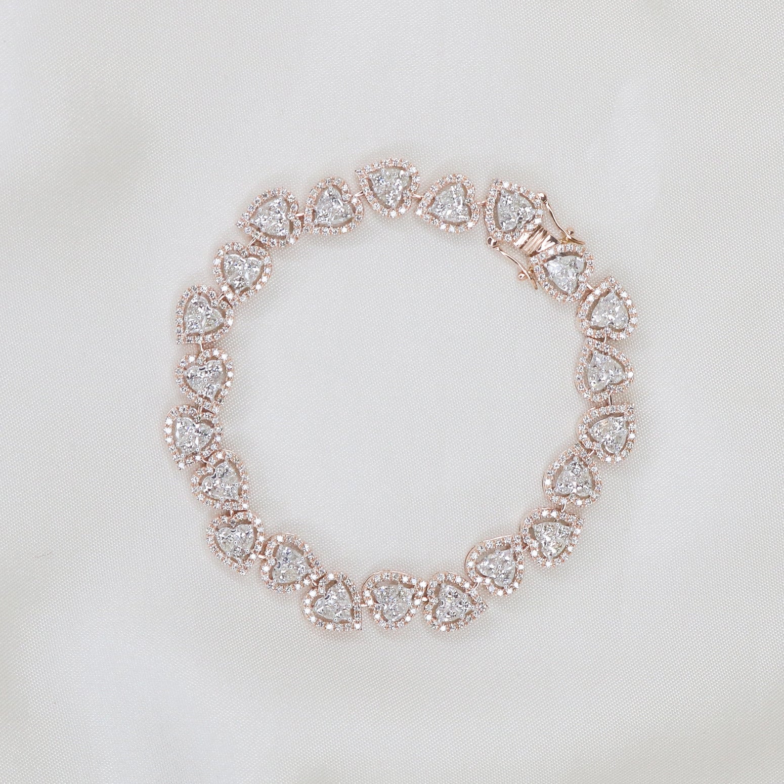 Hearts delicate bracelet designs Fiona Diamonds