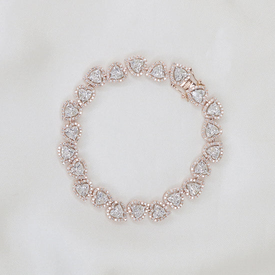Load image into Gallery viewer, Hearts delicate bracelet designs Fiona Diamonds
