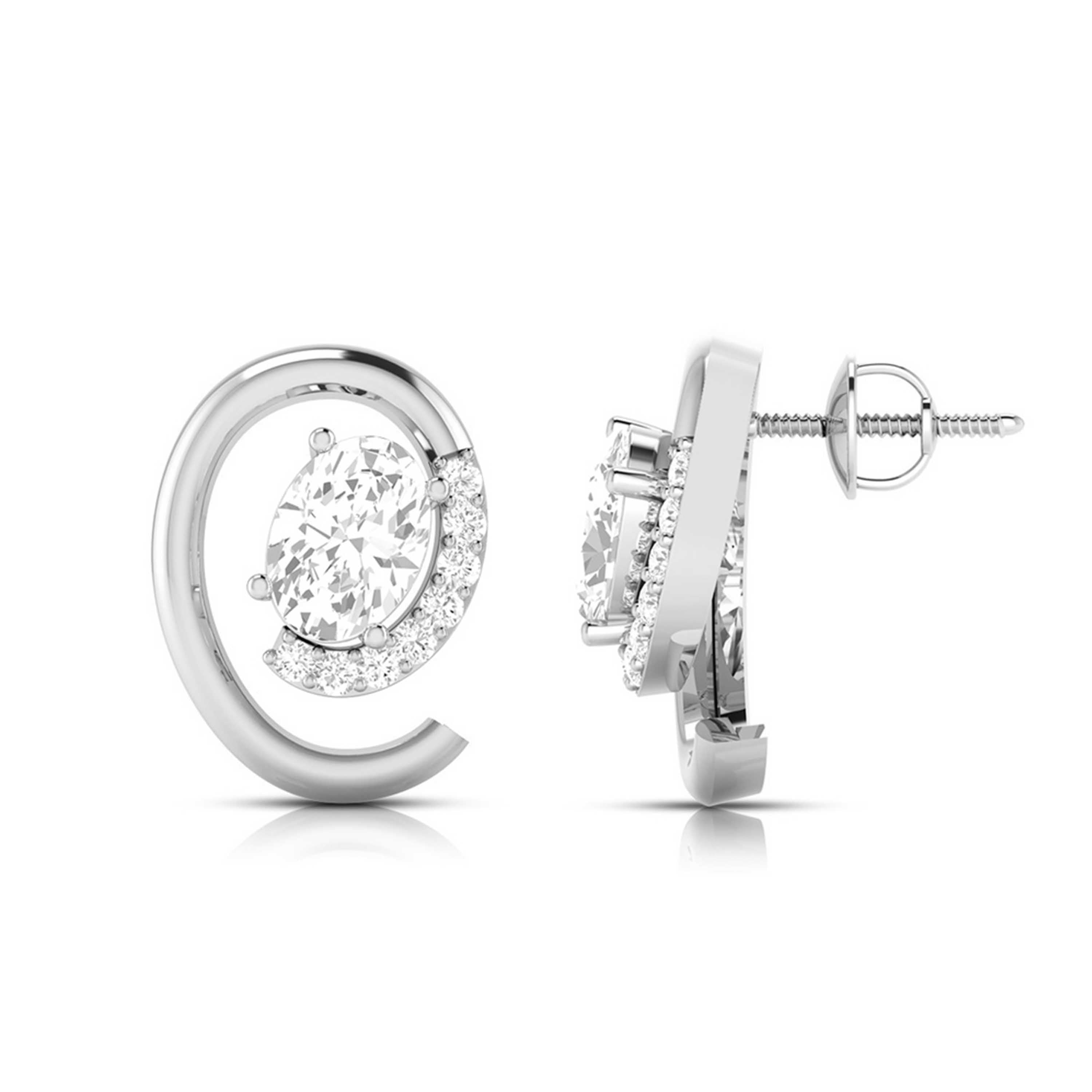 Designer earrings collection Kiefer Lab Grown Diamond Earrings Fiona Diamonds