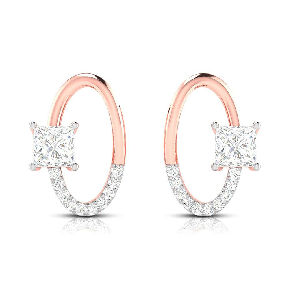 Latest earrings design Swarovski Lab Grown Diamond Earrings Fiona Diamonds