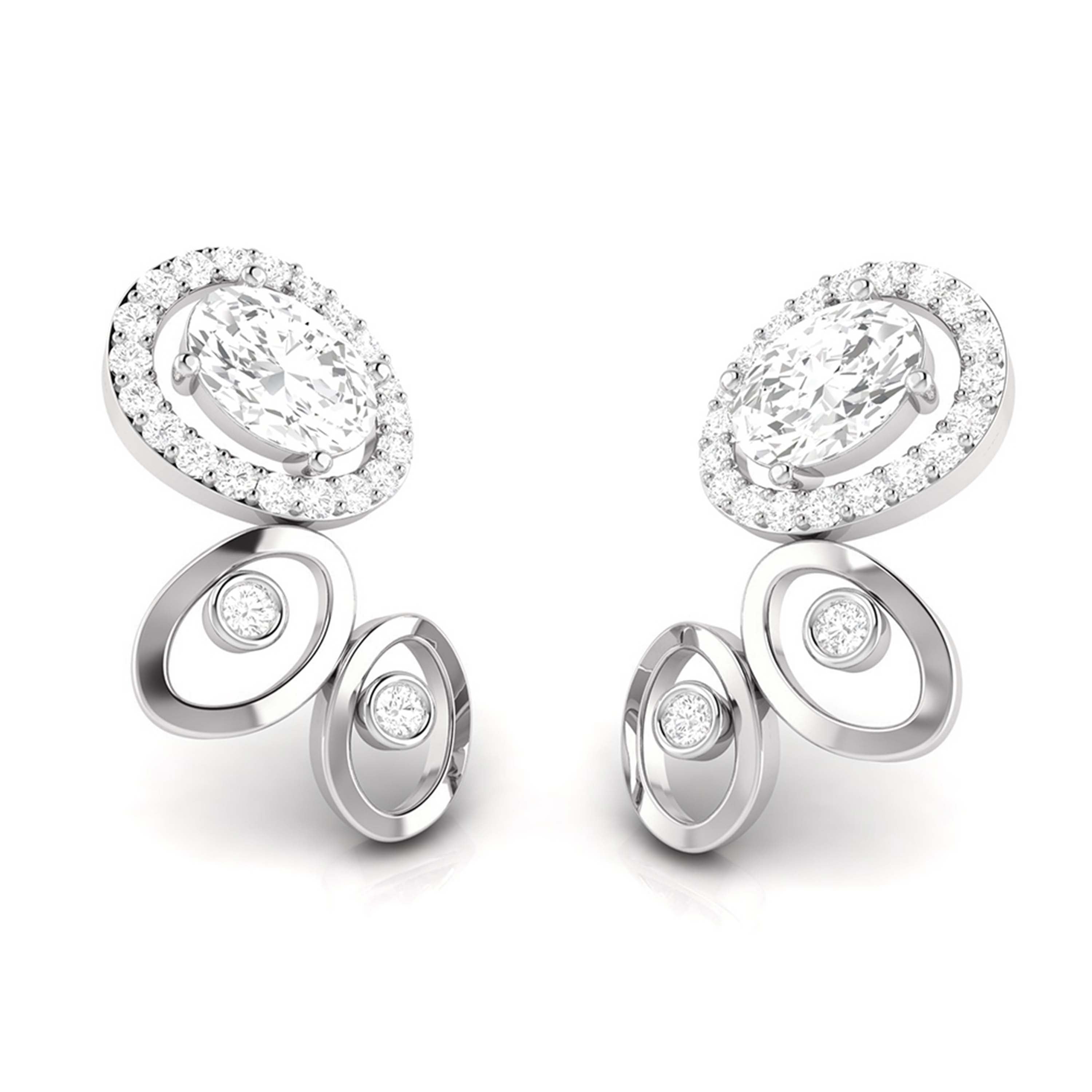 Designer earrings collection Imposing Lab Grown Diamond Earrings Fiona Diamonds