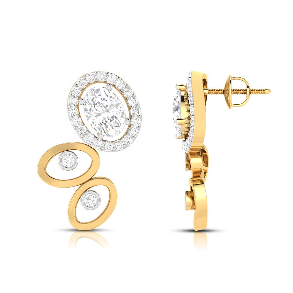 Designer earrings collection Imposing Lab Grown Diamond Earrings Fiona Diamonds