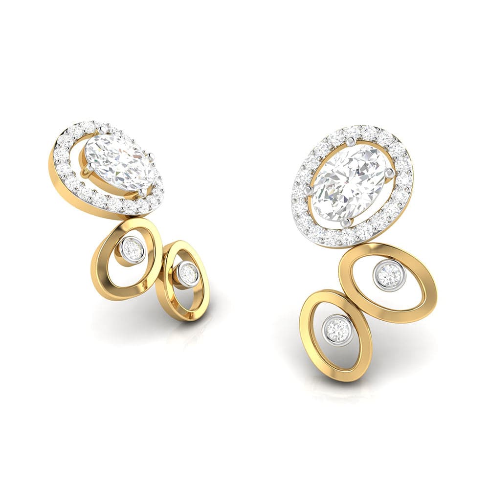 Designer earrings collection Imposing Lab Grown Diamond Earrings Fiona Diamonds