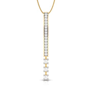 Timoteo Round delicate lab grown diamond pendant Fiona Diamonds