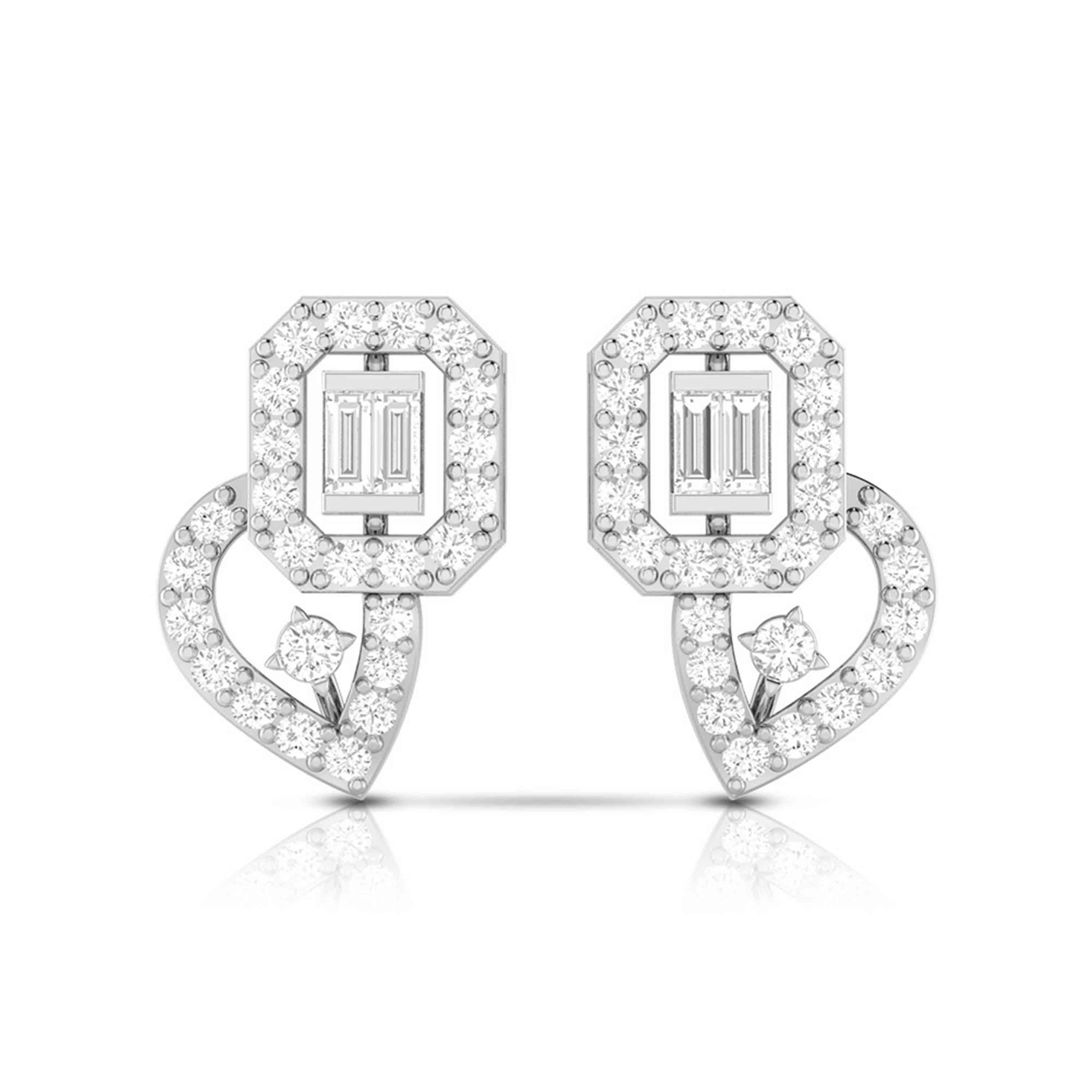 Designer earrings collection Jubilant Lab Grown Diamond Earrings Fiona Diamonds