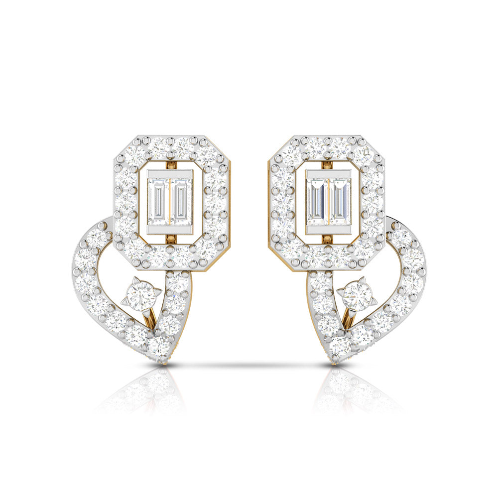 Designer earrings collection Jubilant Lab Grown Diamond Earrings Fiona Diamonds