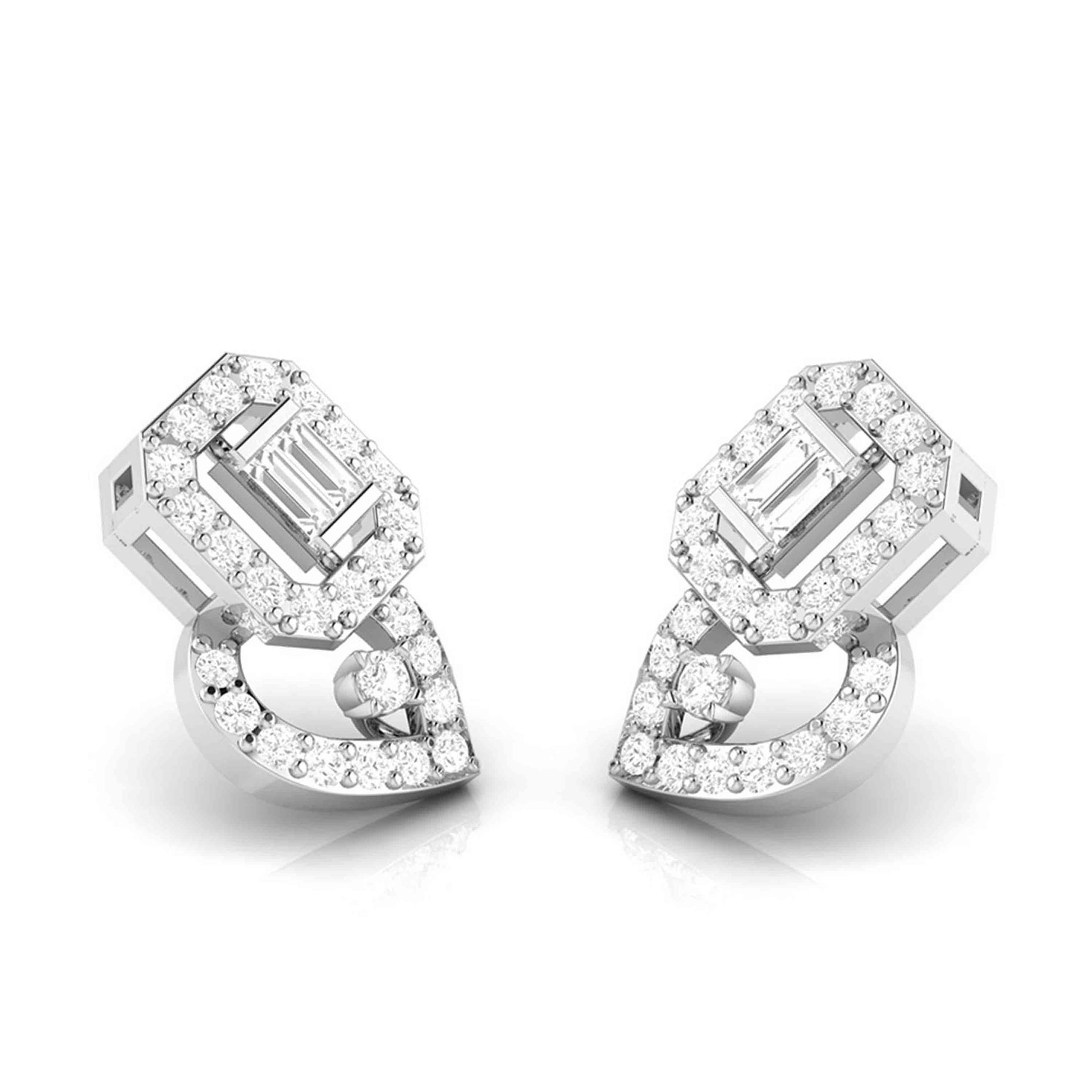 Designer earrings collection Jubilant Lab Grown Diamond Earrings Fiona Diamonds