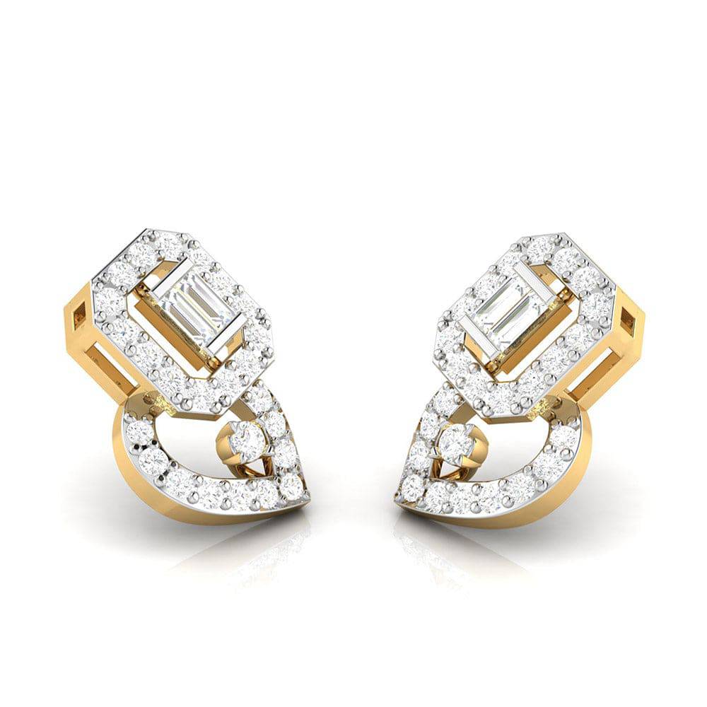 Designer earrings collection Jubilant Lab Grown Diamond Earrings Fiona Diamonds
