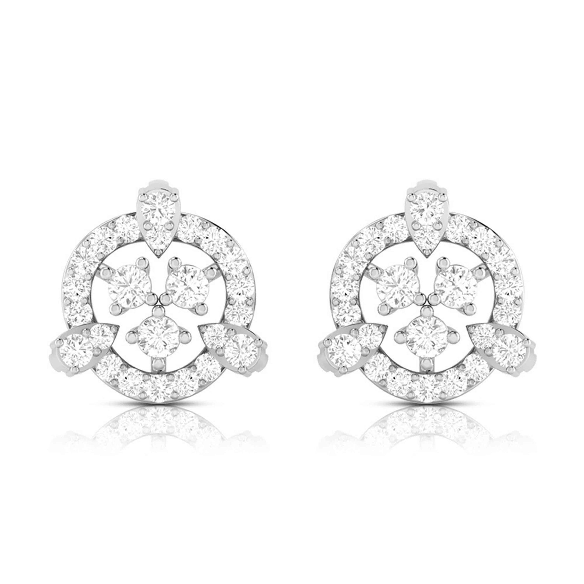 Designer earrings collection Glaring Lab Grown Diamond Earrings Fiona Diamonds