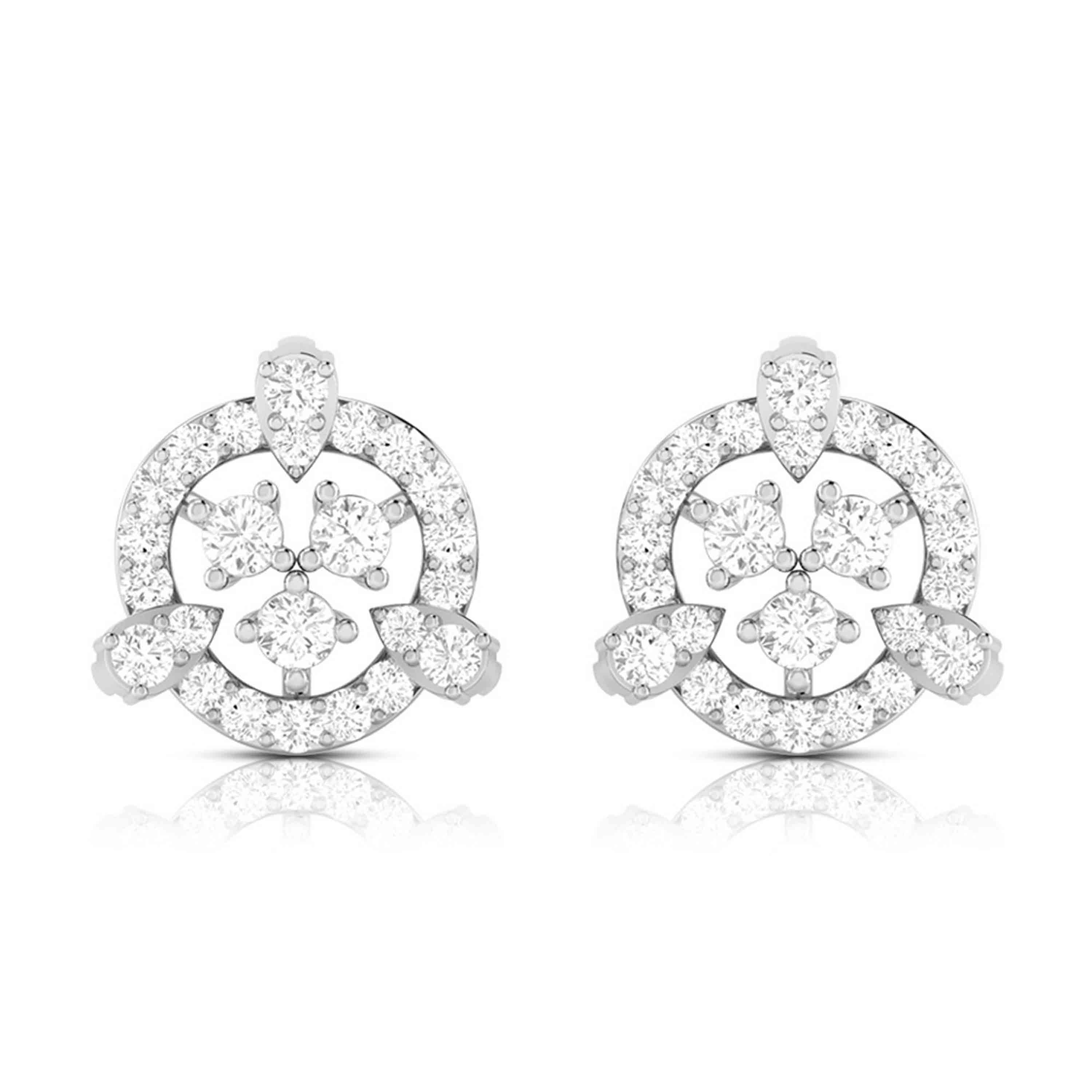 Designer earrings collection Glaring Lab Grown Diamond Earrings Fiona Diamonds