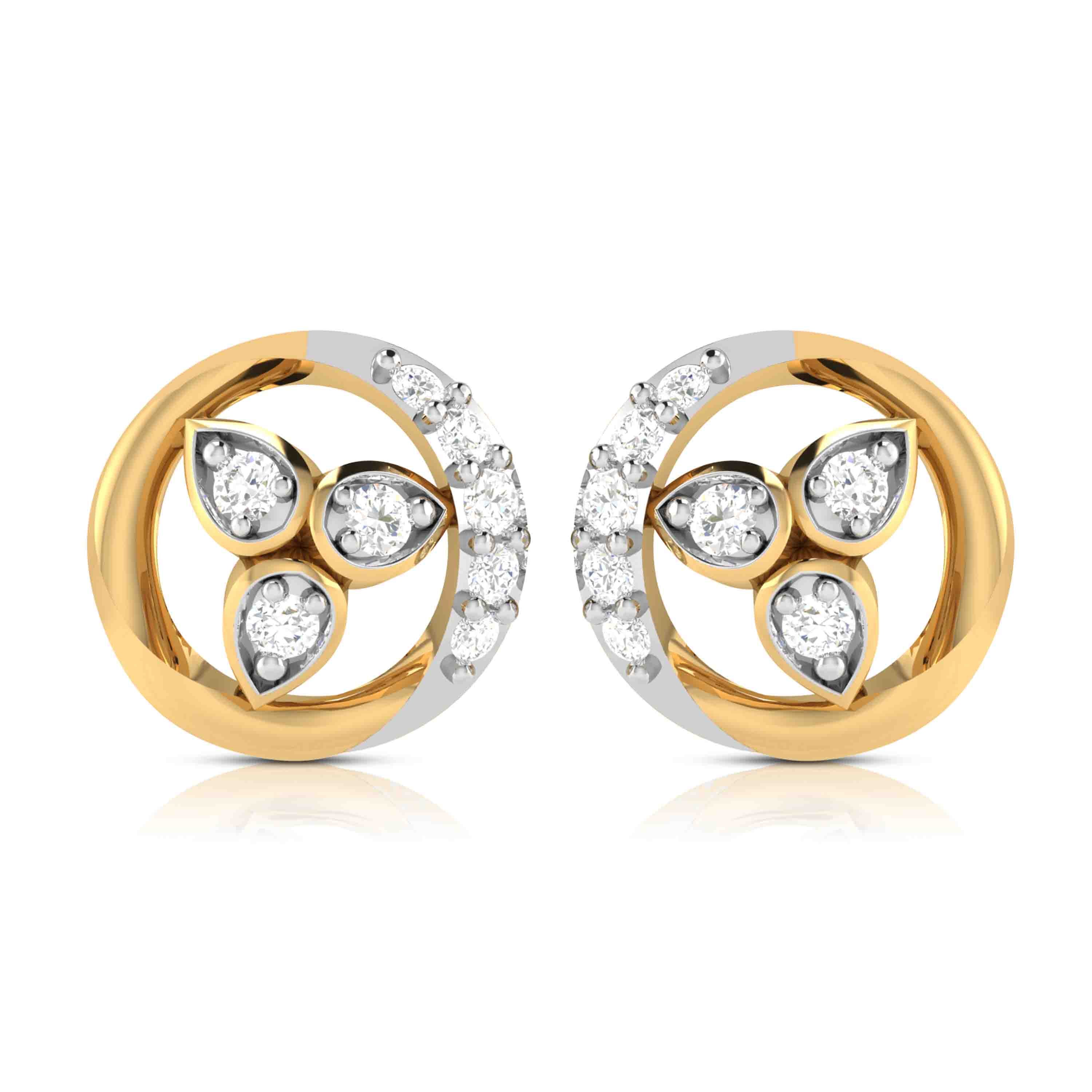 Fancy earrings design Moonshine Lab Grown Diamond Earrings Fiona Diamonds