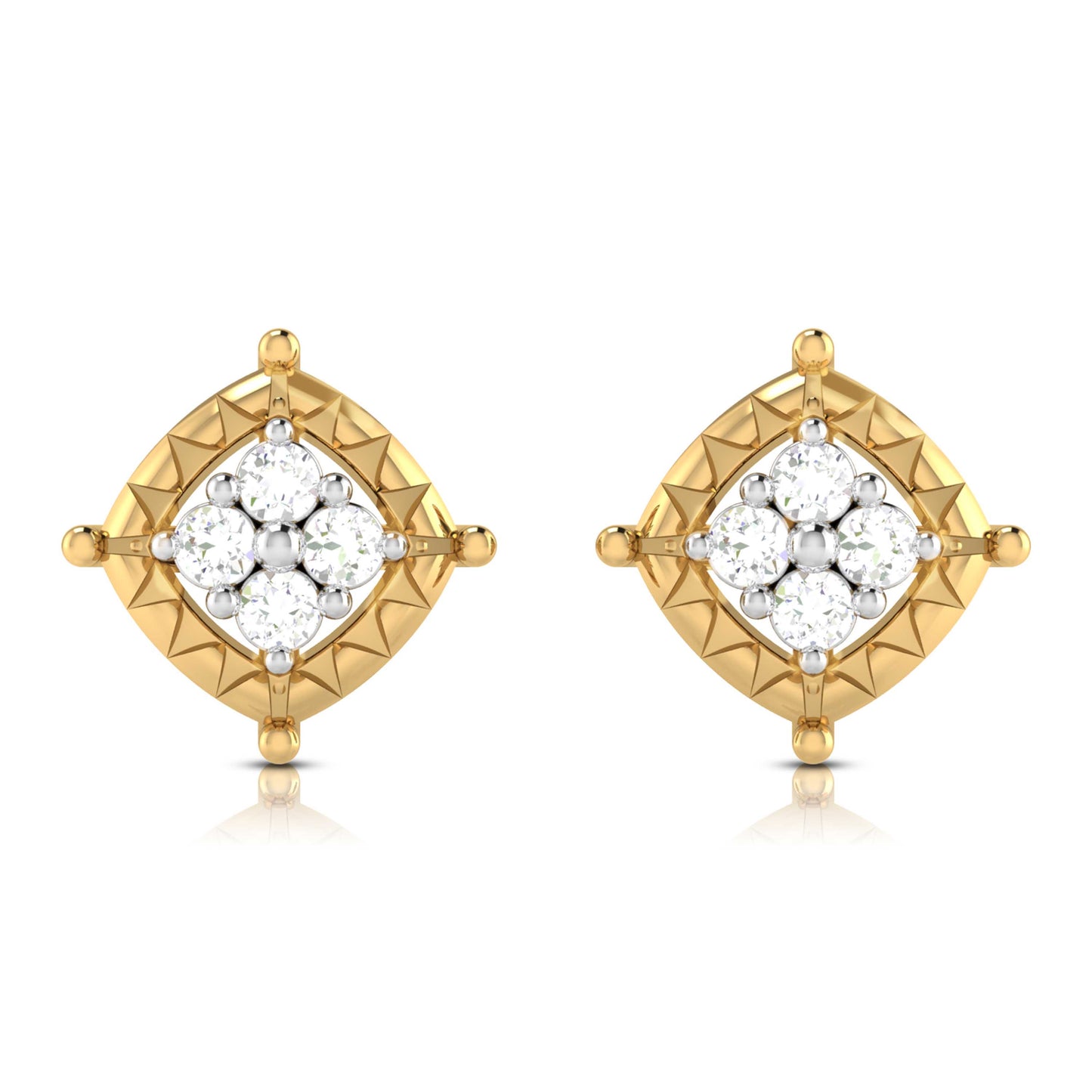 Load image into Gallery viewer, Kshitij solitaire earrings
