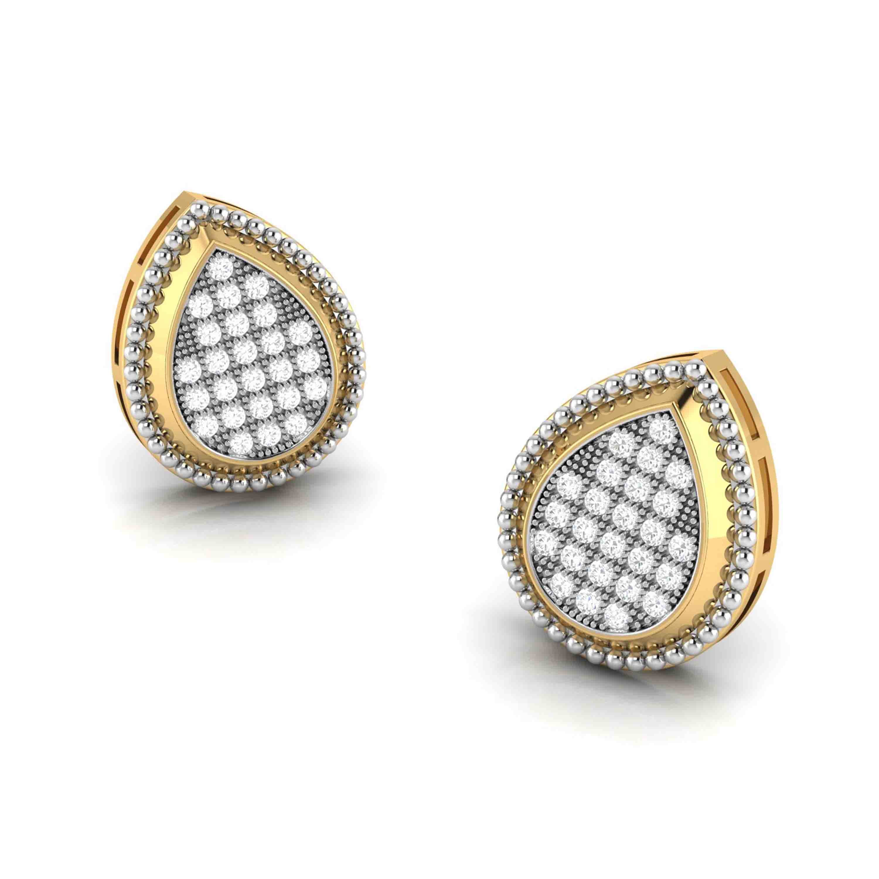 Fancy earrings design Hermosa Lab Grown Diamond Earrings Fiona Diamonds