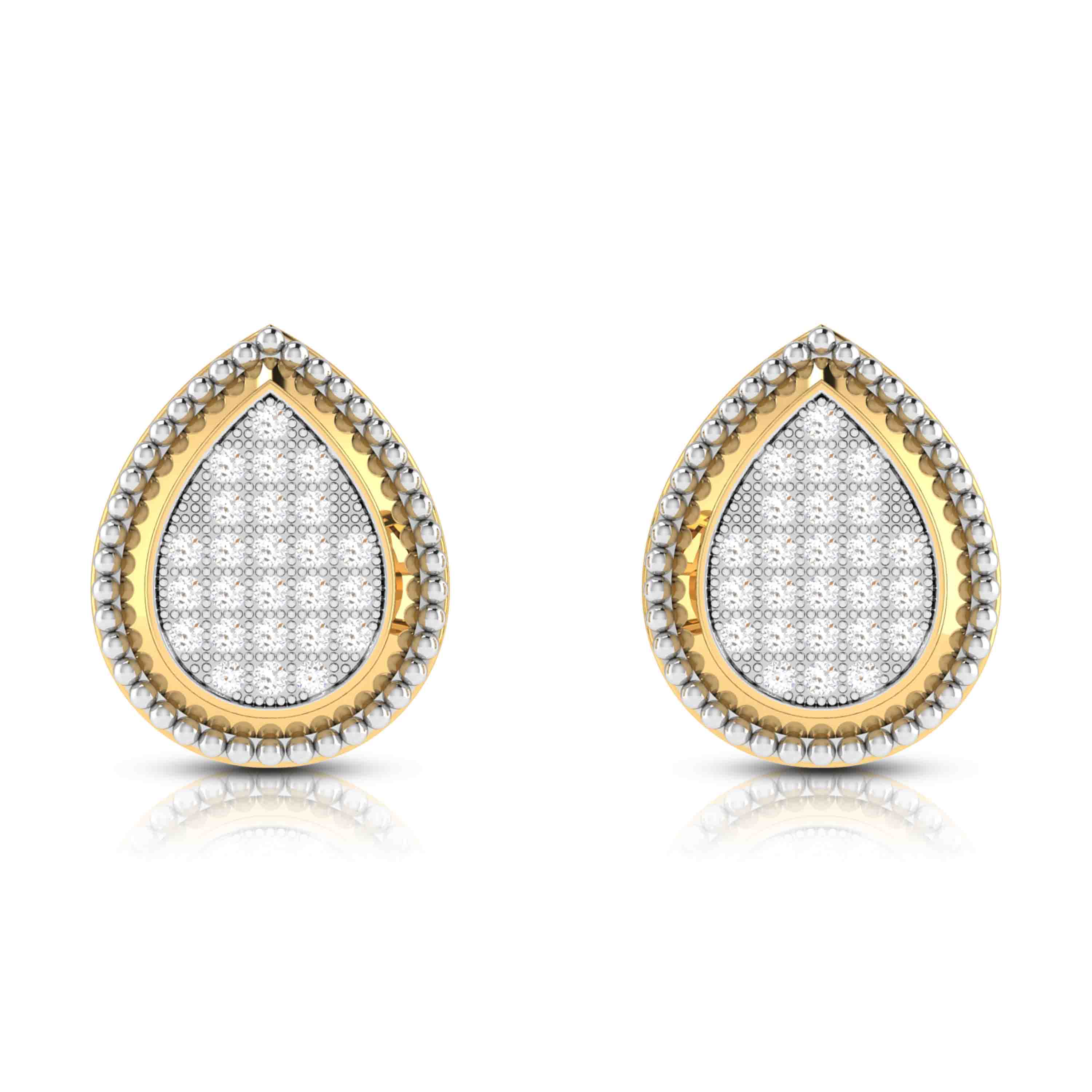 Fancy earrings design Hermosa Lab Grown Diamond Earrings Fiona Diamonds