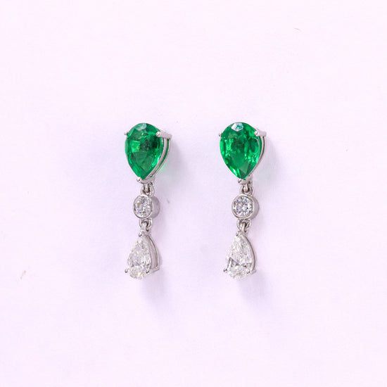 Load image into Gallery viewer, Unique diamond earrings designs Prabhodini Diamonds Designer Earrings Fiona Diamonds
